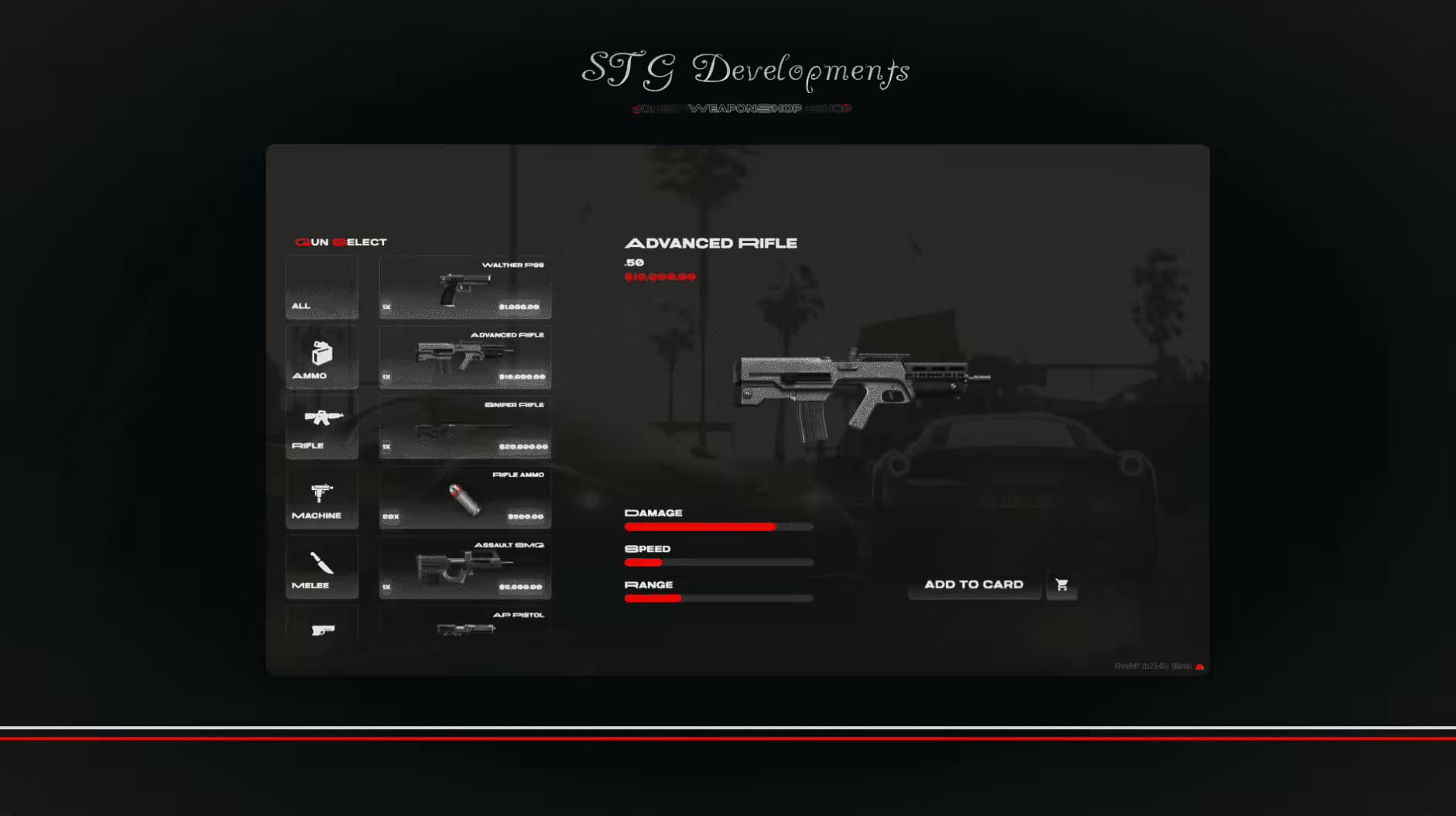 Erweitertes kaufbares Waffenhandel-System (Premium) FiveM Script — esx 2