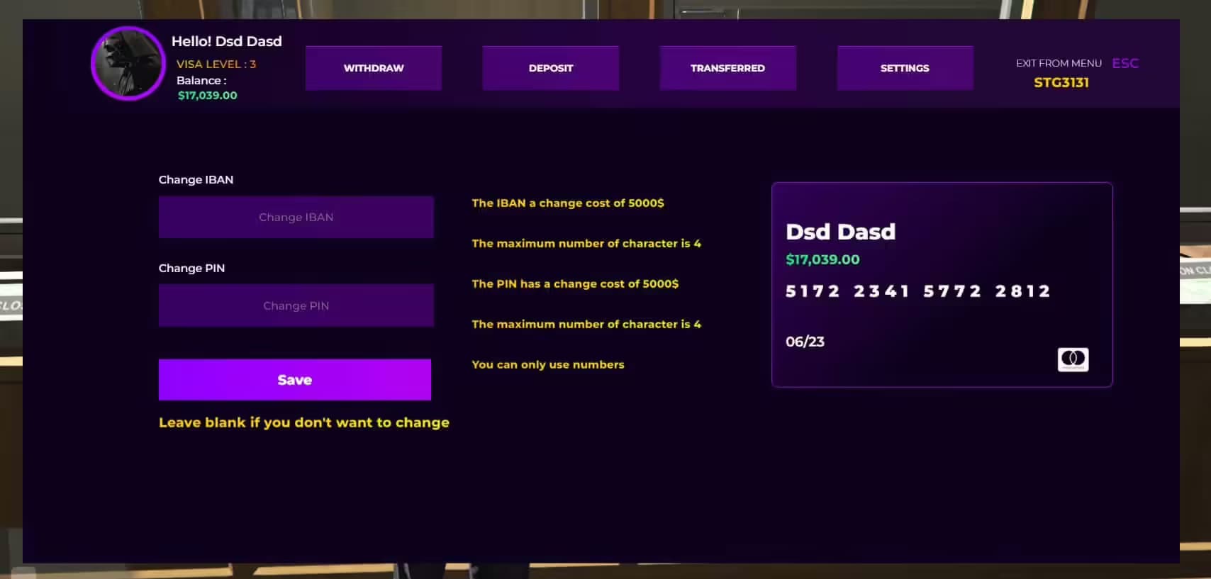 Advanced Banking System [Level System][Standalone] FiveM Script — esx 3