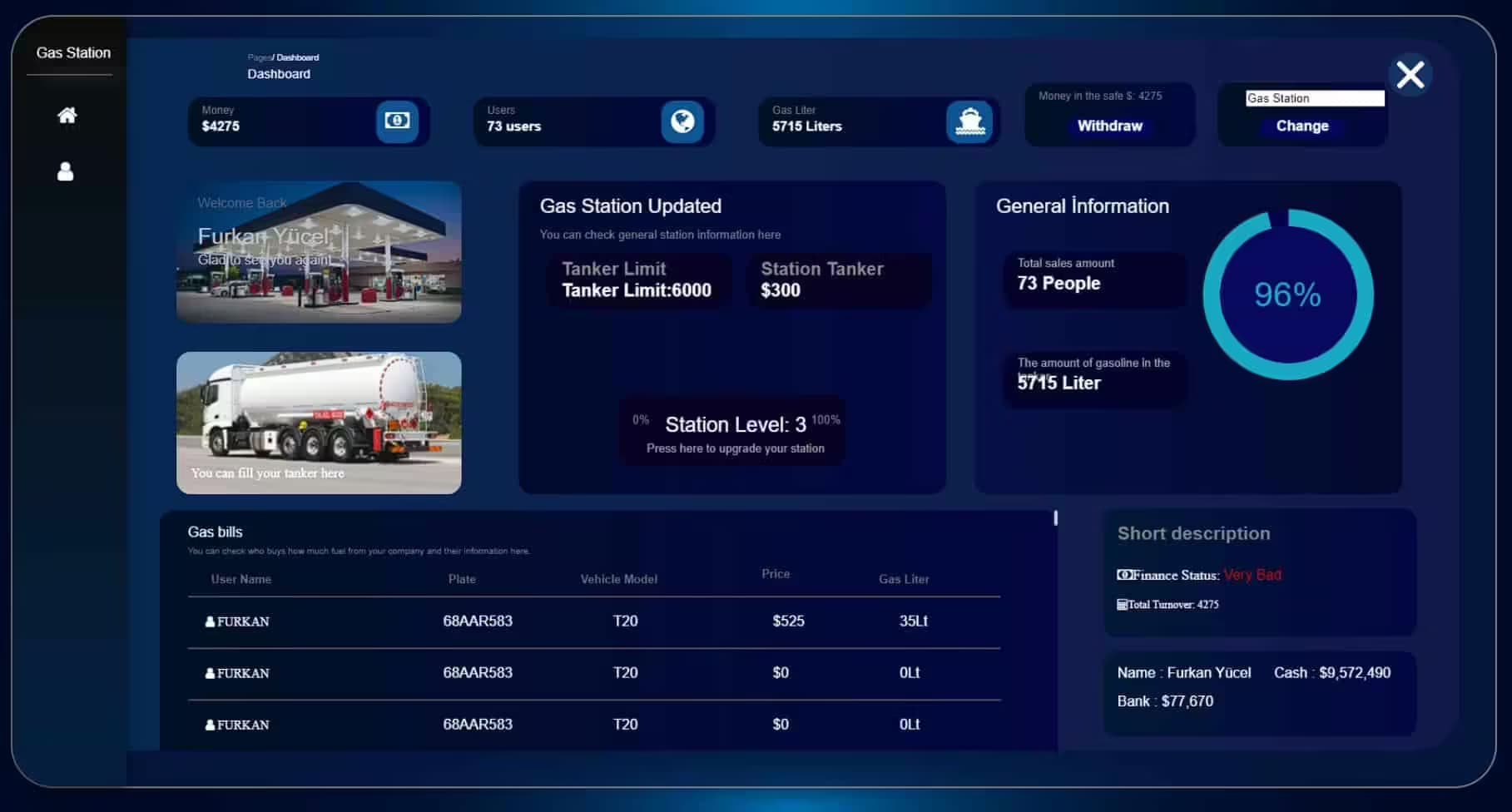 Gas Station Simulator System esx FiveM Script