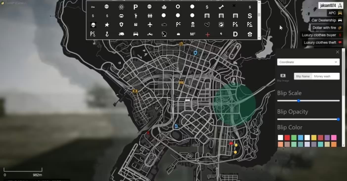 Blips Creator FiveM Script — esx