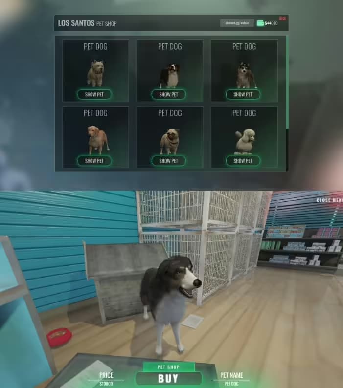 VIP Pet Shop FiveM Script — esx 2