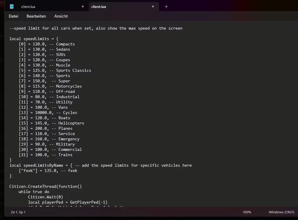 SpeedLimit Script esx FiveM Script