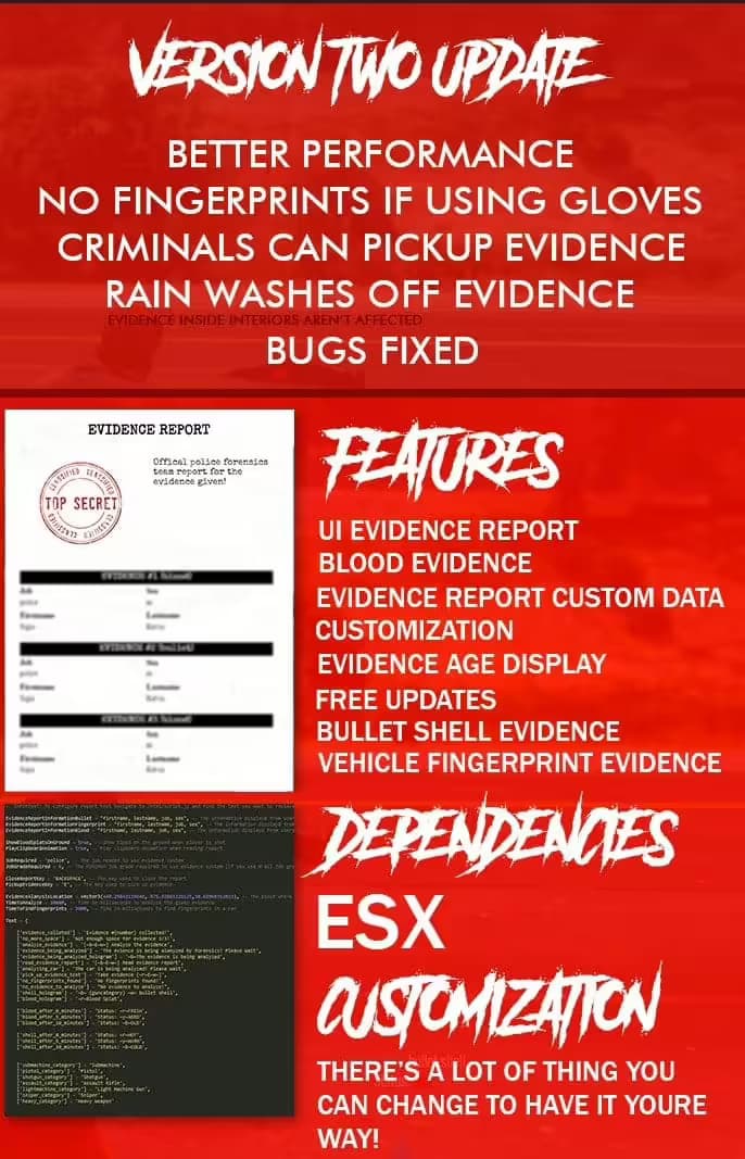 Evidence Script (DNA) qbCore FiveM Script — qbcore 2