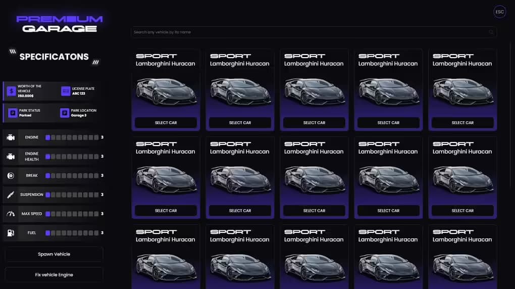 2NA Premium Garage [Manageable Garage System]