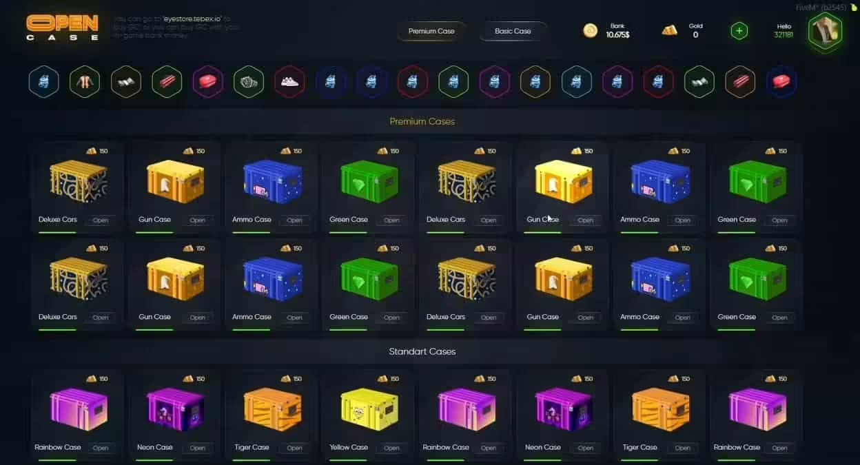 FiveM Case Opening Script | Loot Box esx FiveM Script