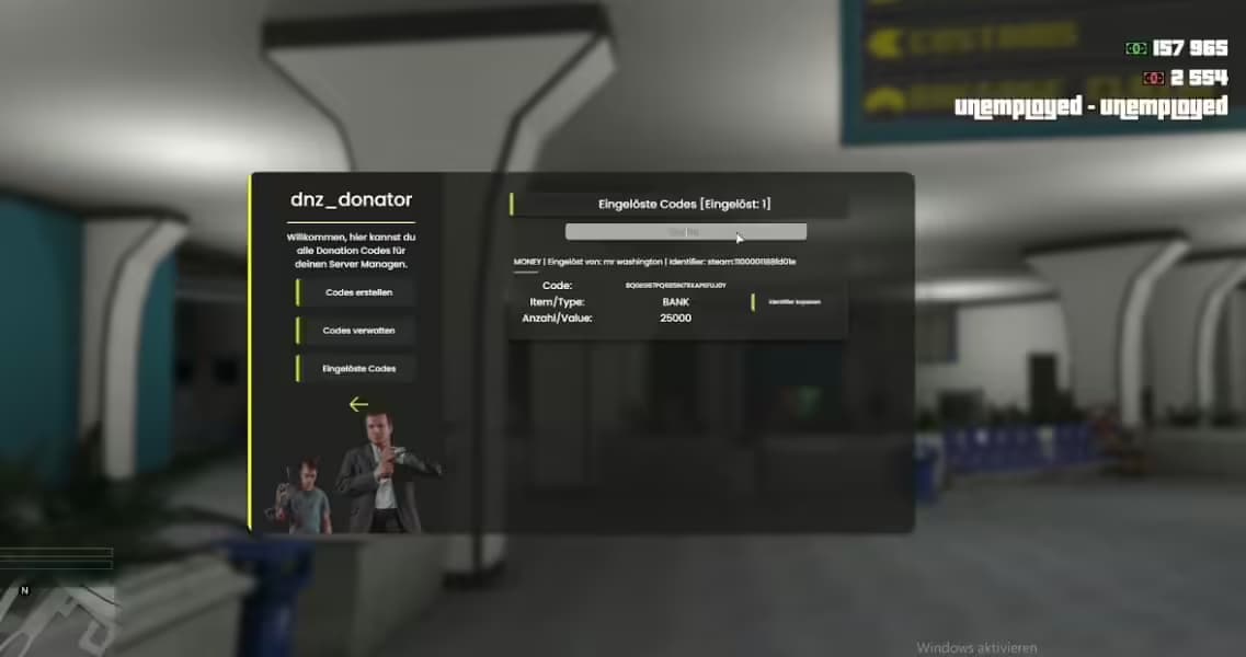 DNZ Donator System esx FiveM Script