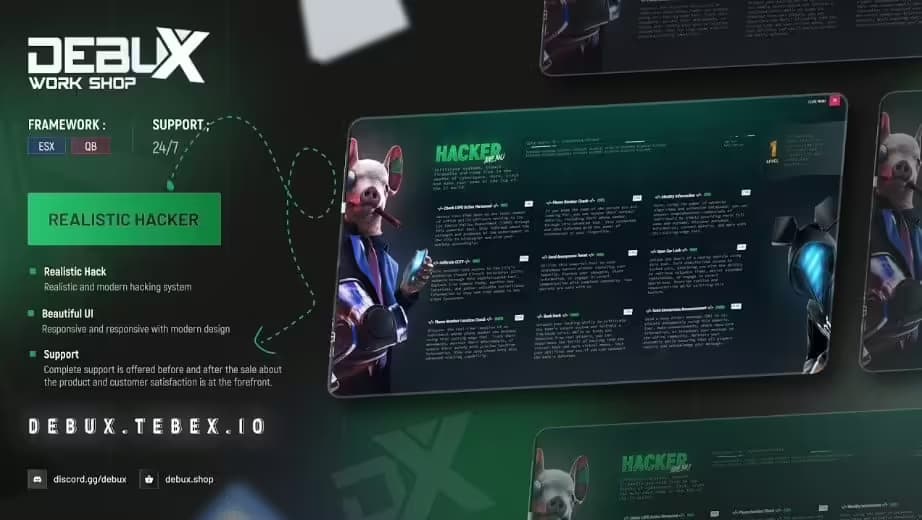 Realistic Hacker Menu FiveM Script — esx