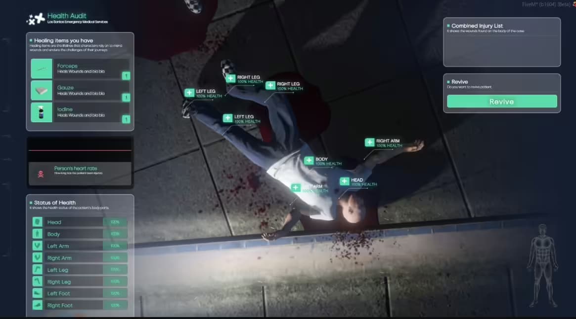 Advanced Health System FiveM Script — esx 2