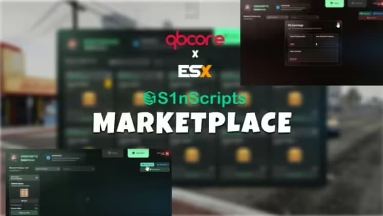 S1N – Marketplace (Blackmarket, Auctions, Vehicle/I...