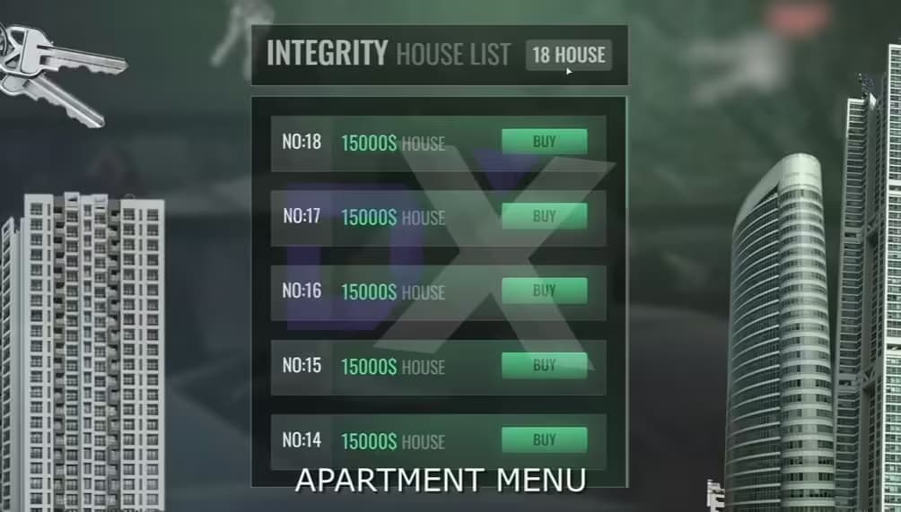 ESX Apartment System FiveM Script — esx