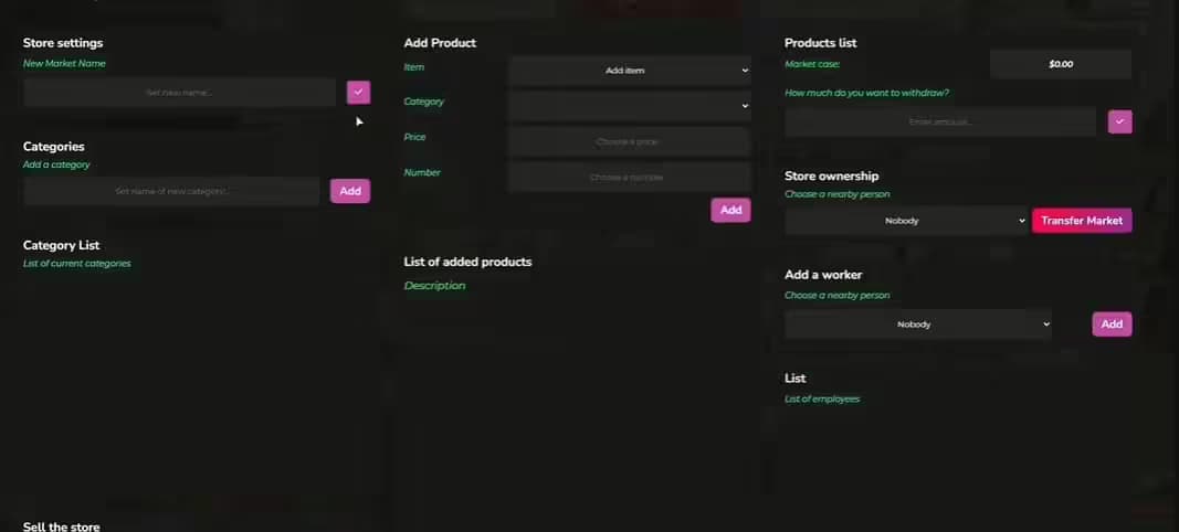 STG Market FiveM Script — qbcore 2
