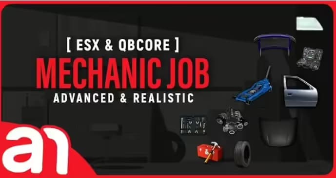 AN Mechanic Job for FiveM [ESX & QBCore] esx FiveM Script