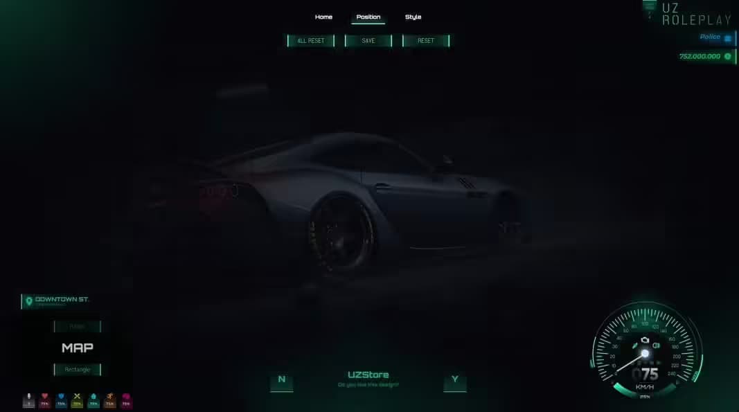 Trygon HUD v2 FiveM Script — esx 2