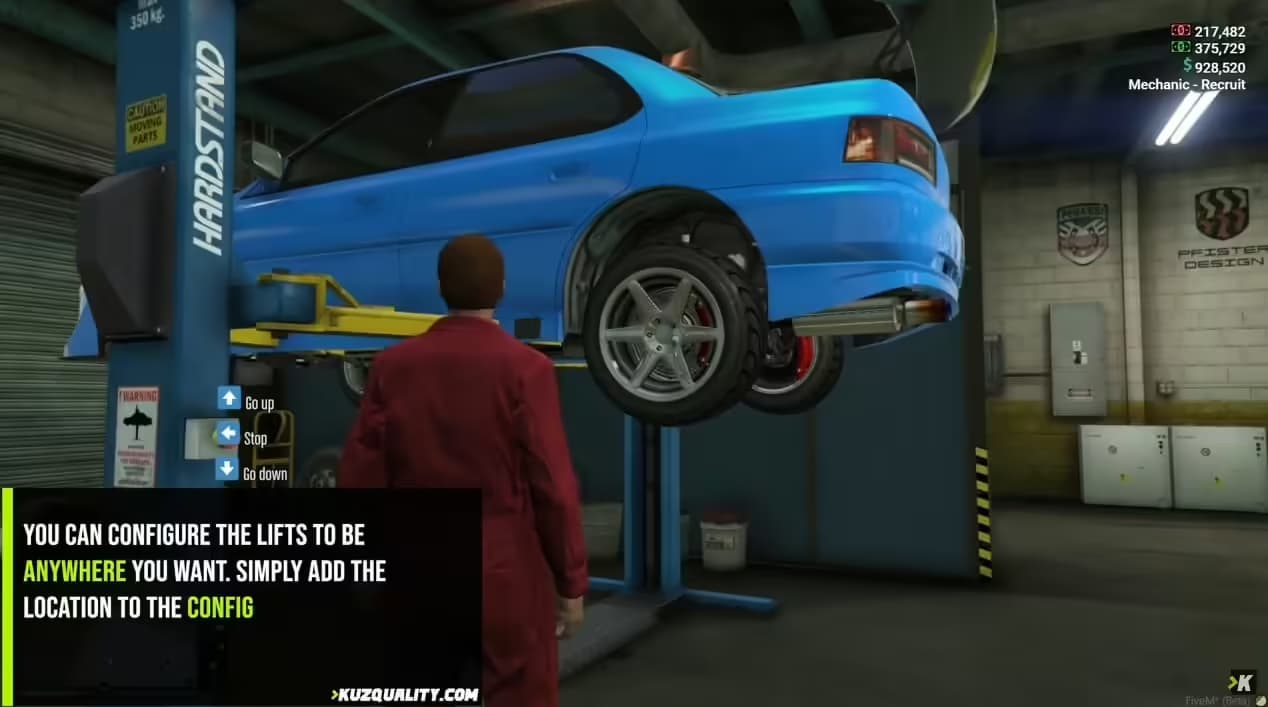 Car Lift Script esx FiveM Script
