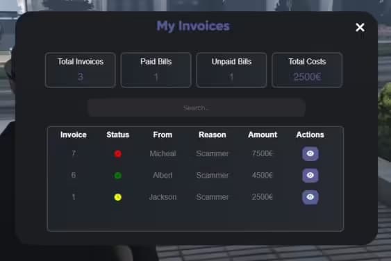 Lyra Billing FiveM Script — qbcore 2