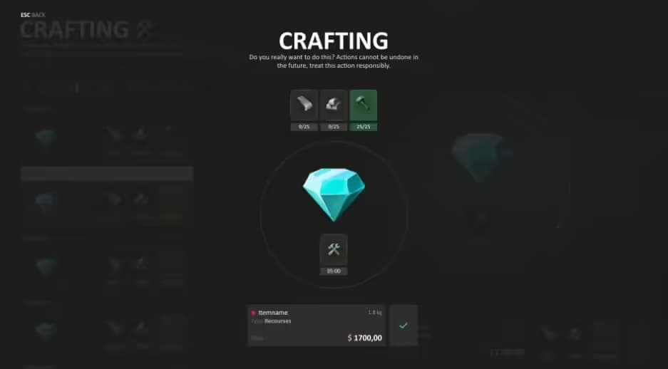Frkn Crafting v2 FiveM Script — qbcore 2