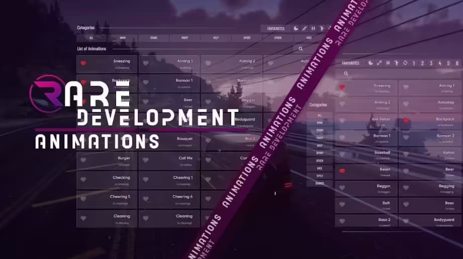 r_animations - Most advanced fivem animations menu esx FiveM Script