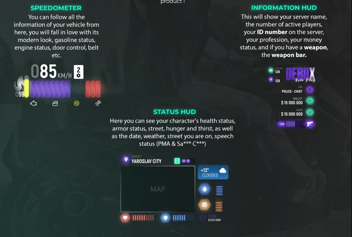 BakiTelli HUD V1 FiveM Script — esx 2