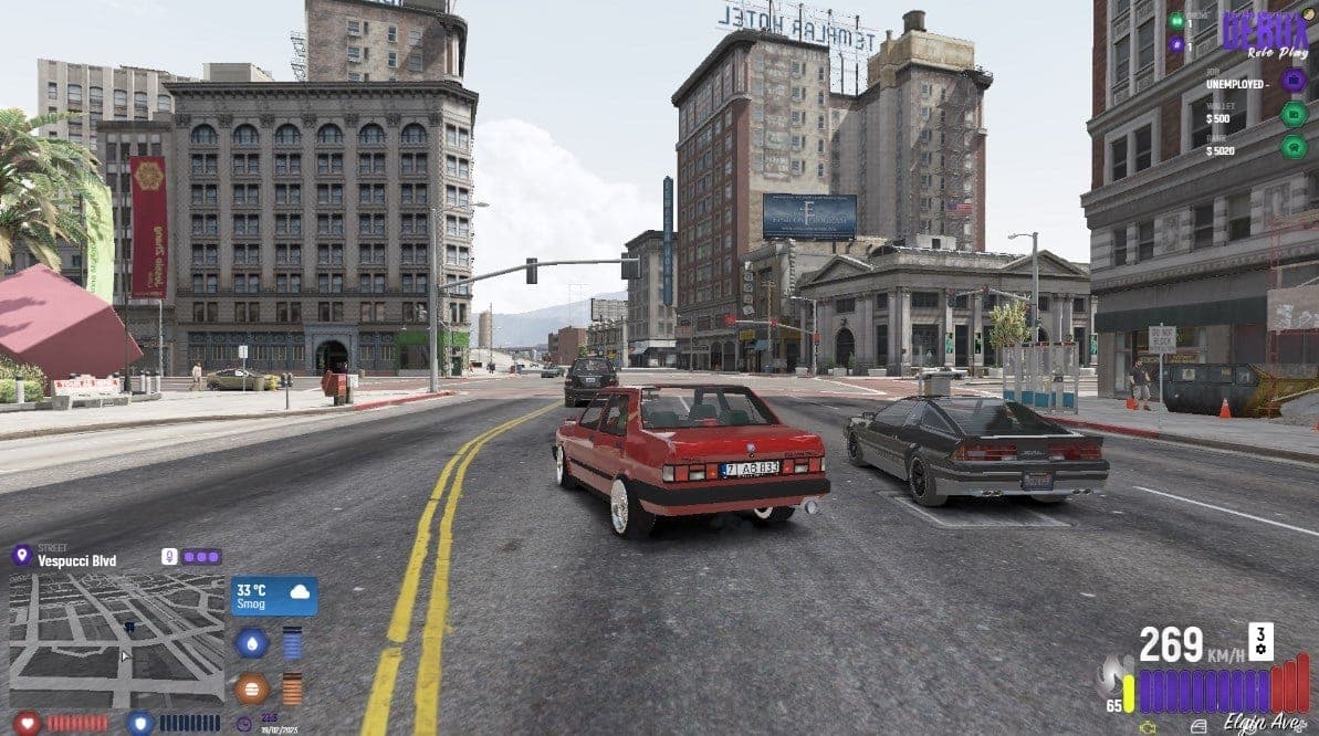 BakiTelli HUD V1 FiveM Script — esx 3