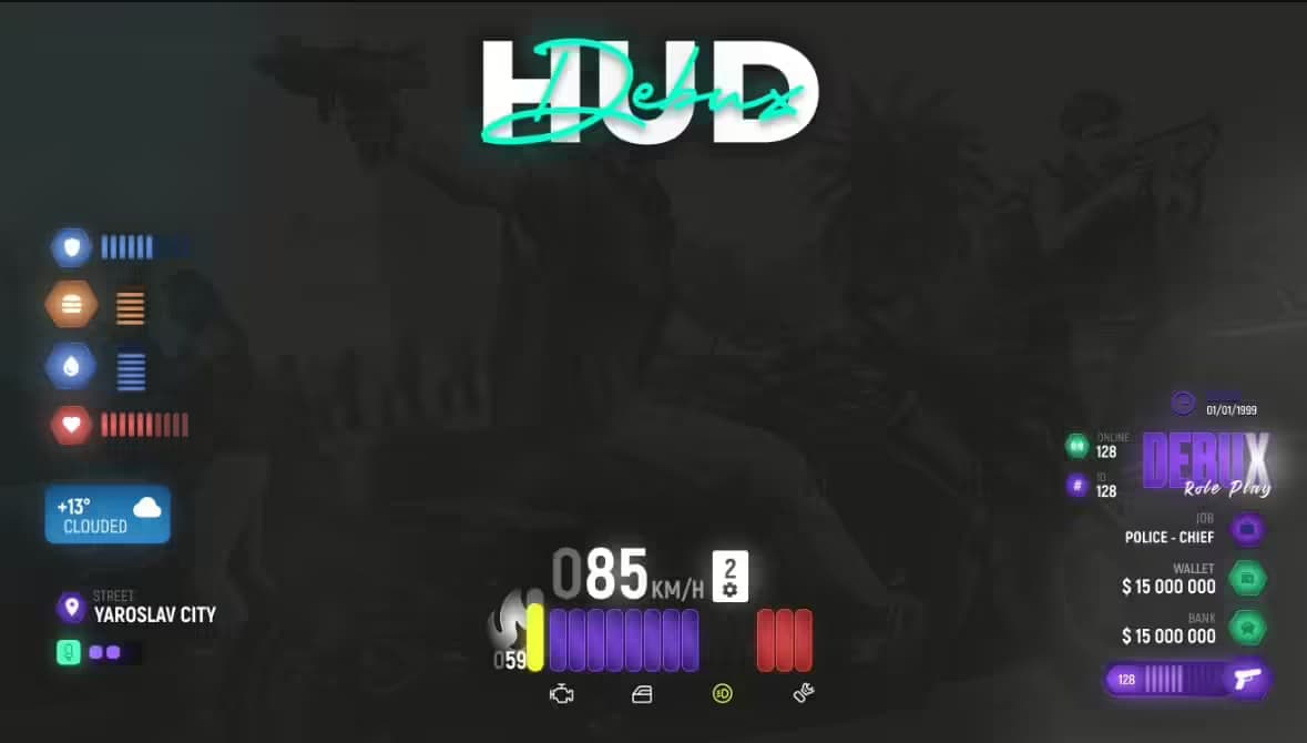 BakiTelli HUD V1 esx FiveM Script