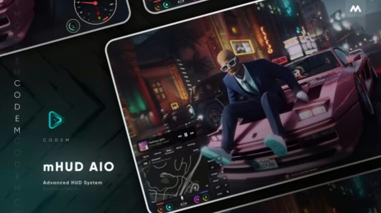 CodeM mHUD — Advanced HUD System esx FiveM Script