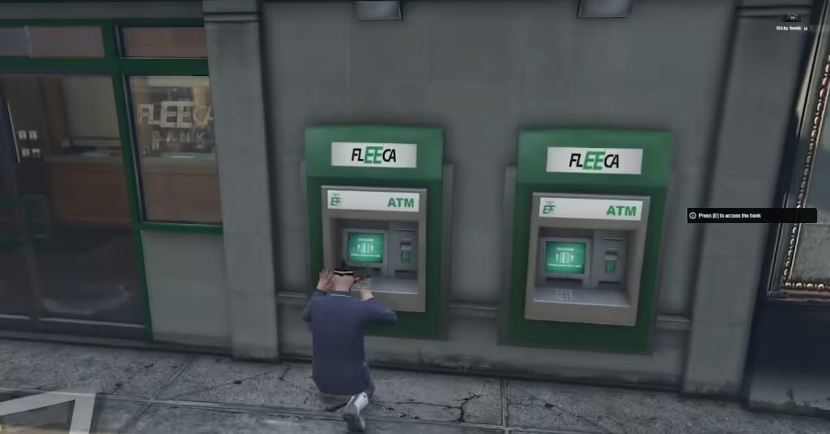 ATM Robbery (C4 explosion, Drilling animation)