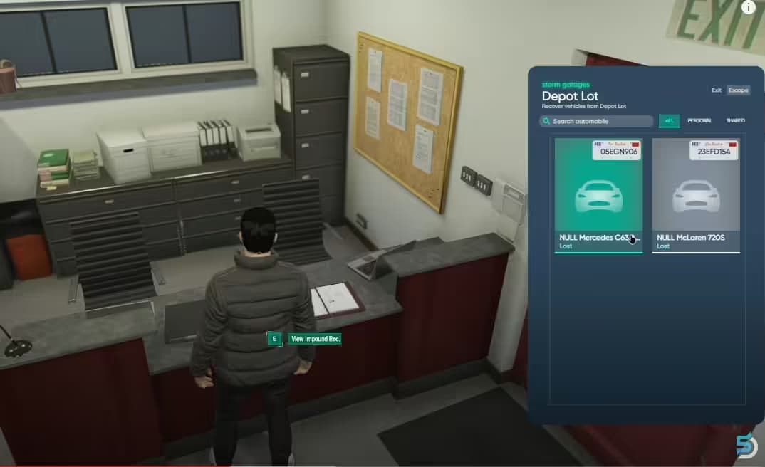 NoPixel 4.0 Garage System FiveM Script — esx 2