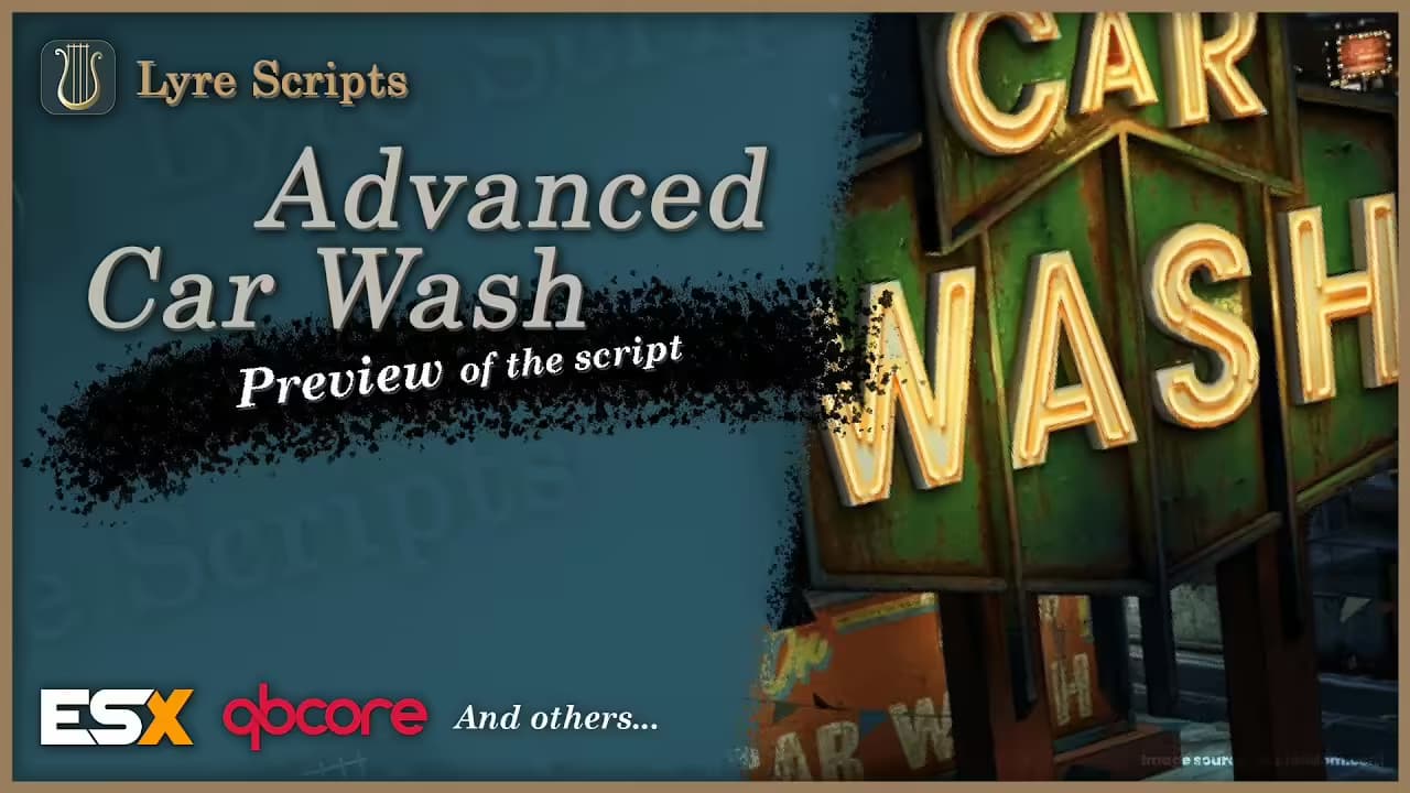 Lyre Carwash esx FiveM Script