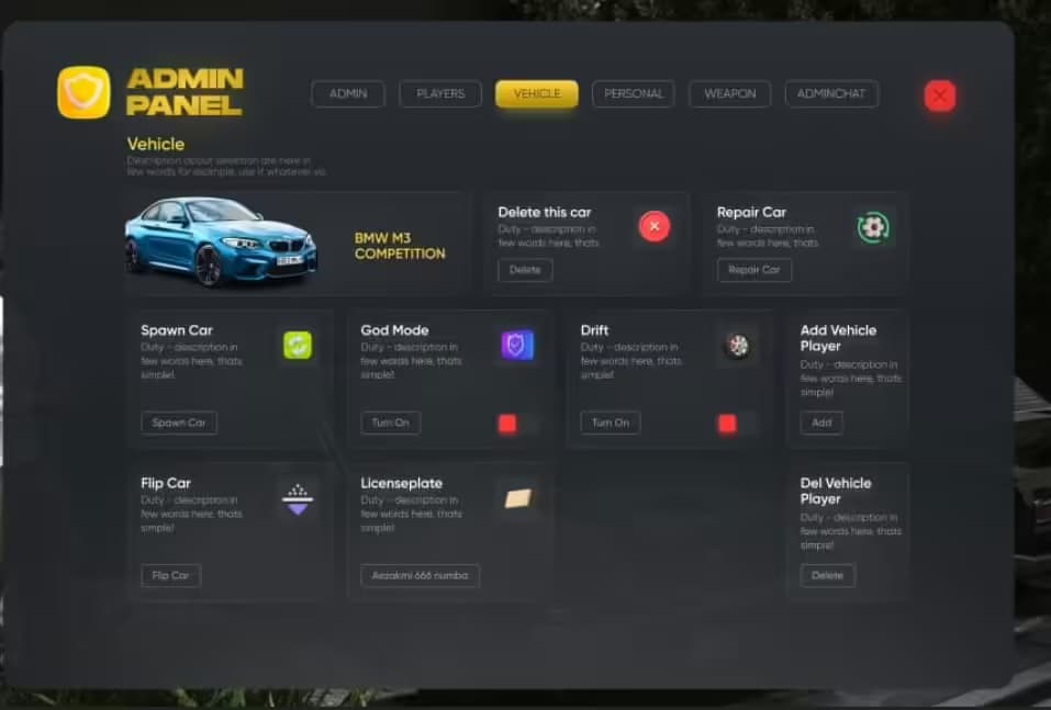 Izzy – Admin Menu FiveM Script — esx 4