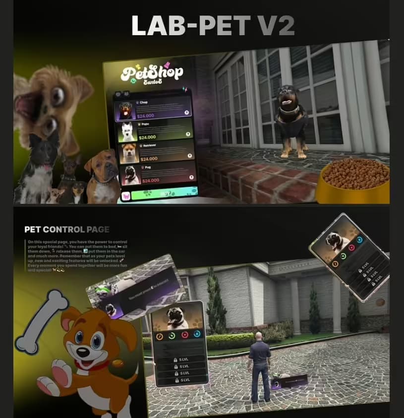 Lab Pet V3 FiveM Script — esx 5