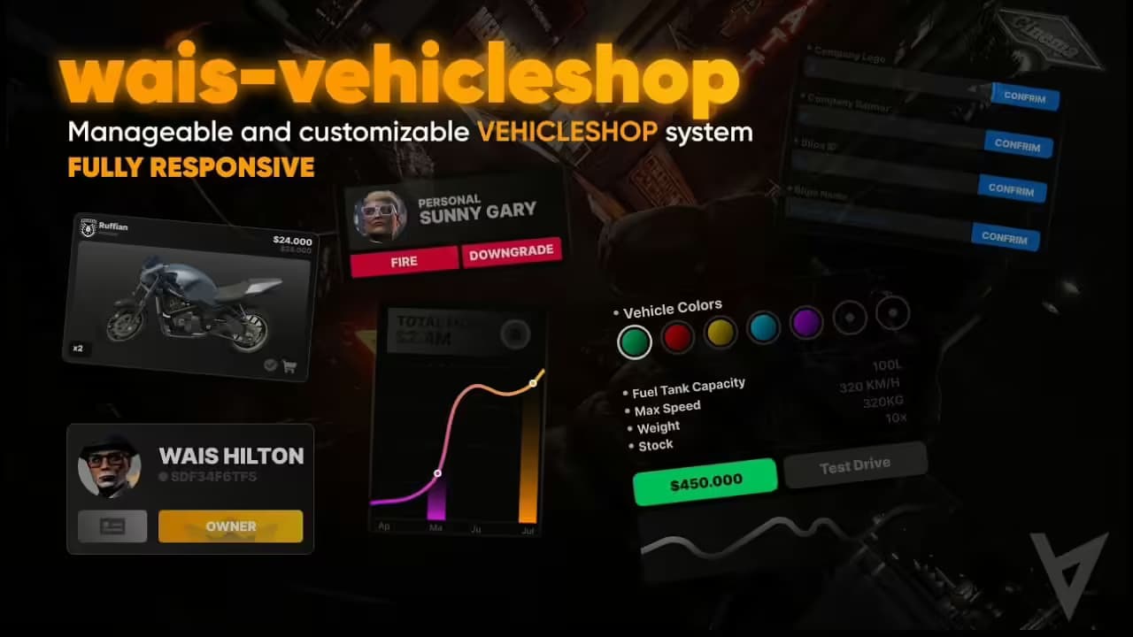 Wais VehicleShop esx FiveM Script