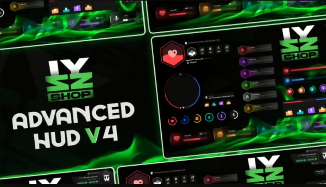 izzy HUD v4 esx FiveM Script