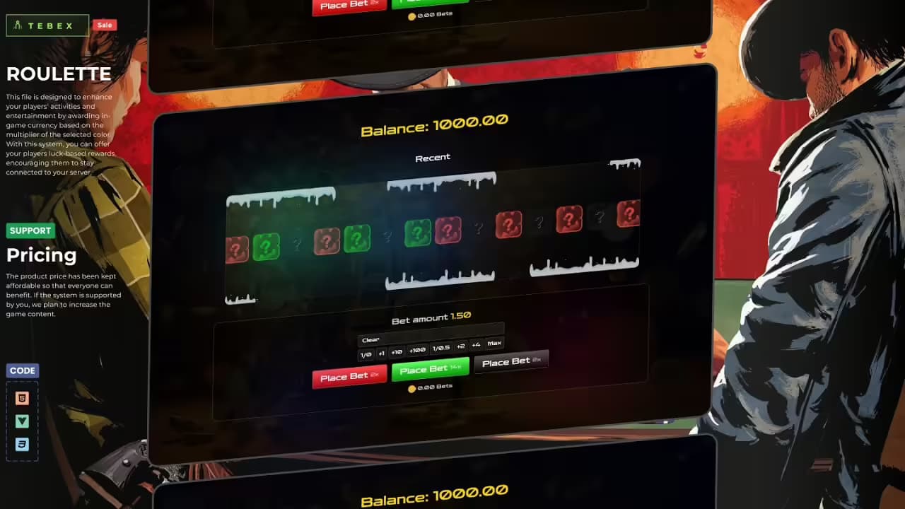 Roulette Script esx FiveM Script