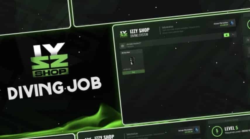 Diving Job (Izzy) esx FiveM Script