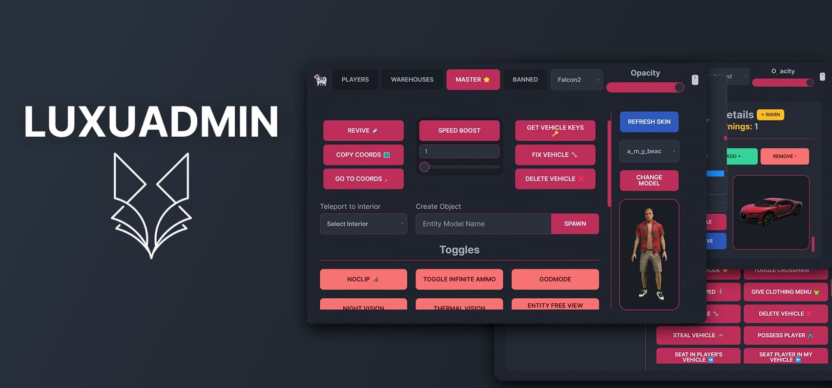 Luxu Admin Menu esx FiveM Script