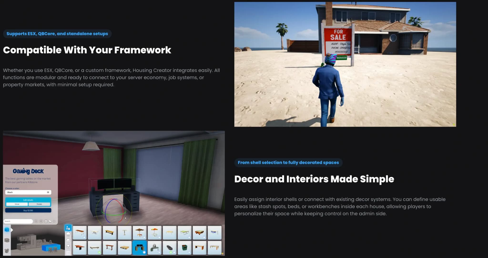Quasar Housing FiveM Script — esx 4