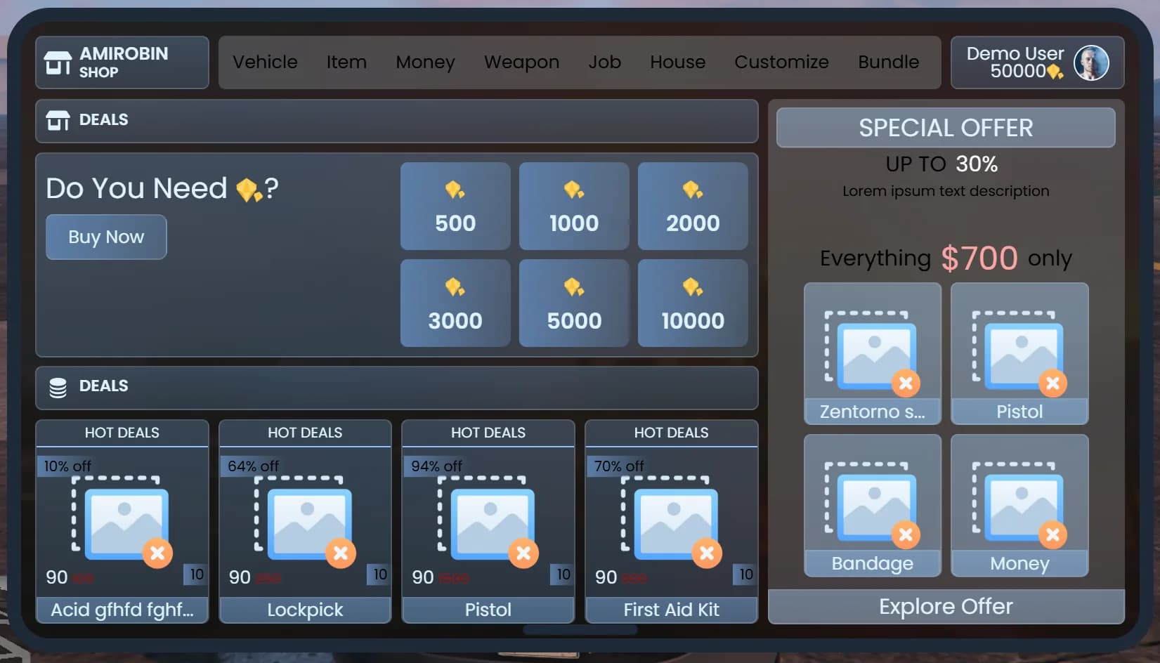 ARS VIP Shop esx FiveM Script