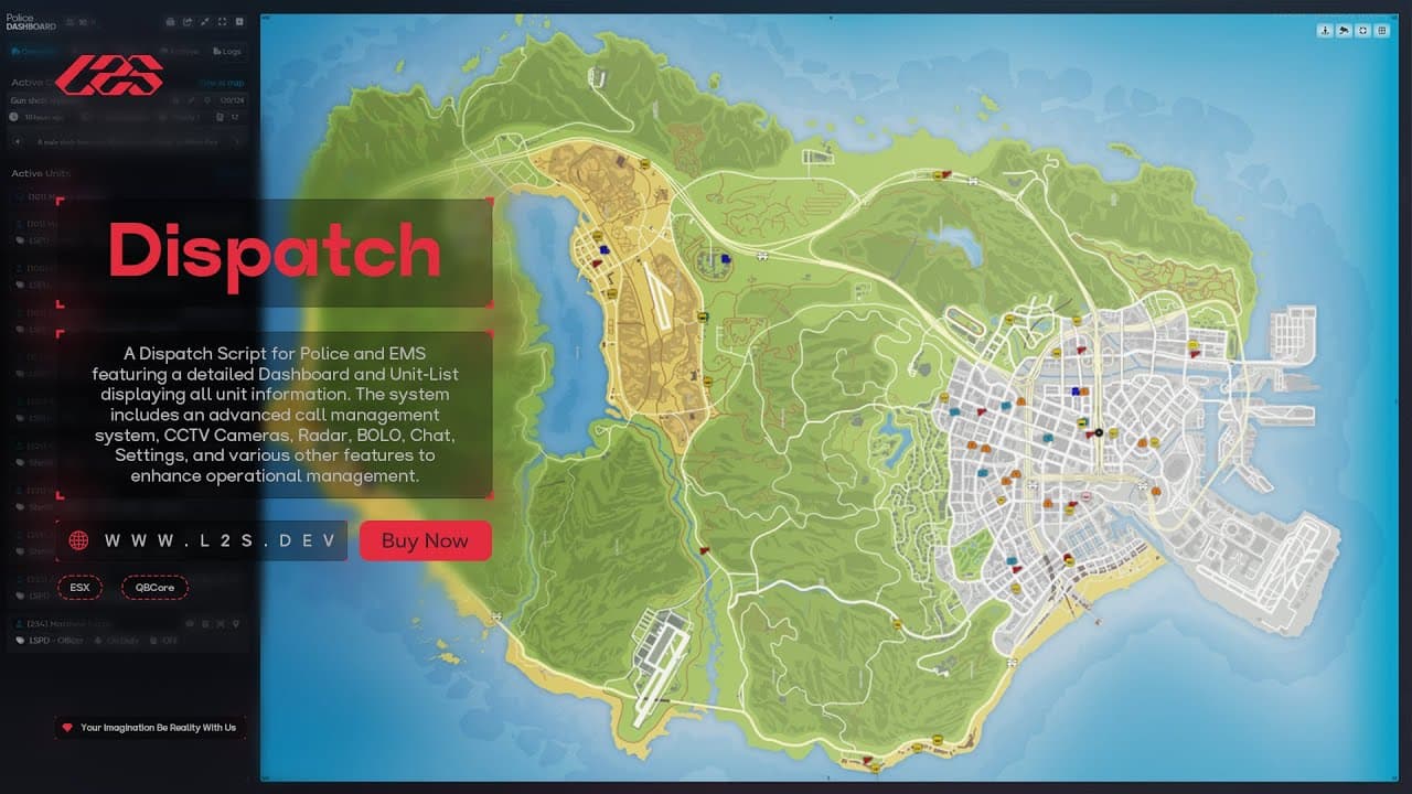 l2s-dispatch esx FiveM Script