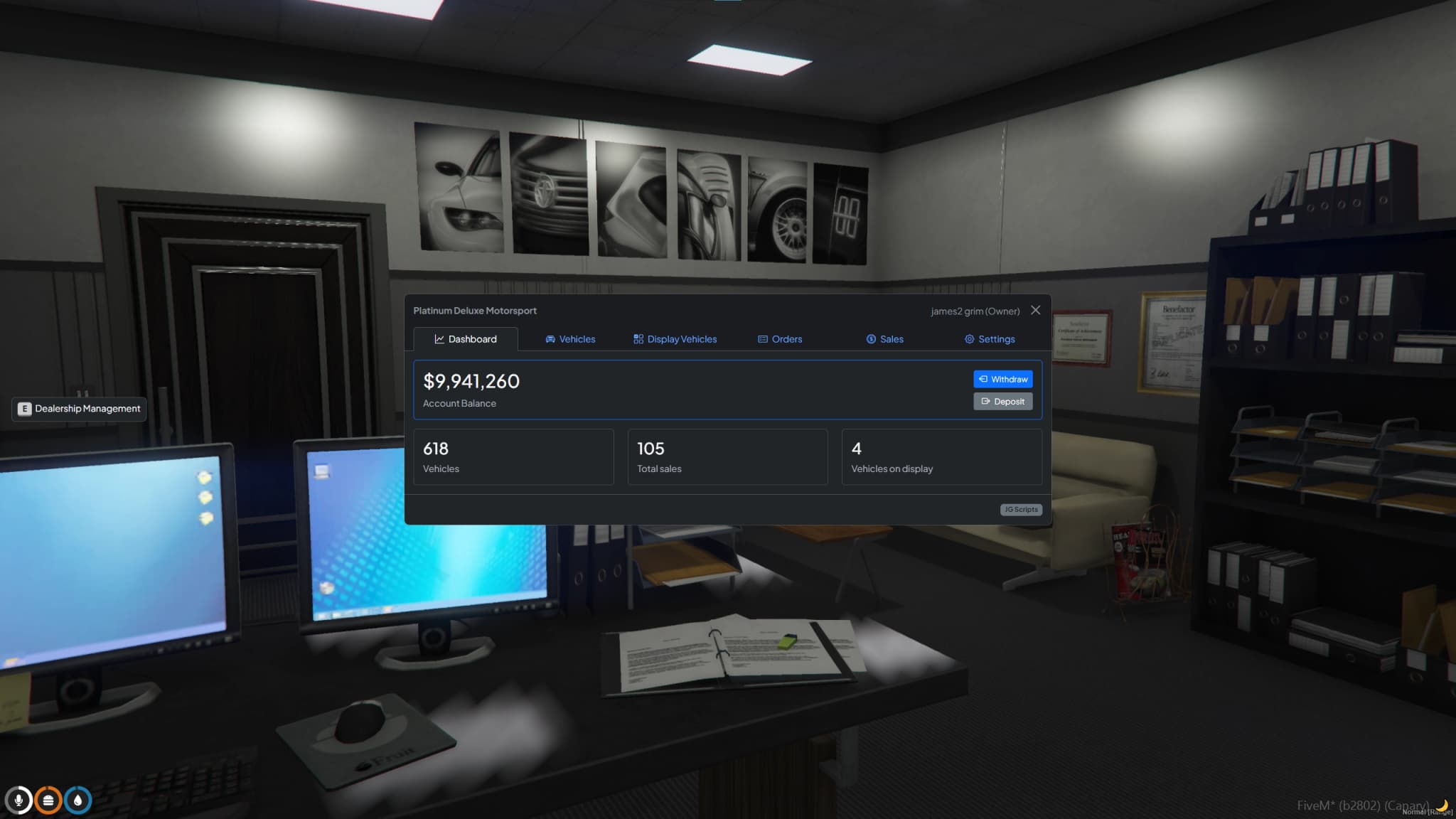 JG Autohändler FiveM Script — esx 3
