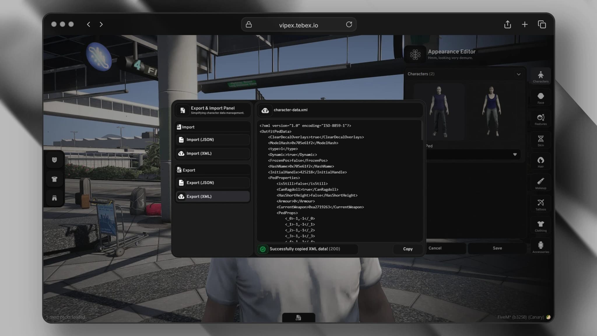 Vipex Illenium Appearance esx FiveM Script