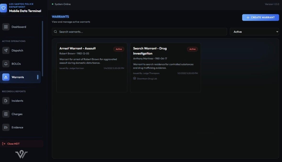 Wasabi MDT & Einsatzzentrale FiveM Script — esx 2