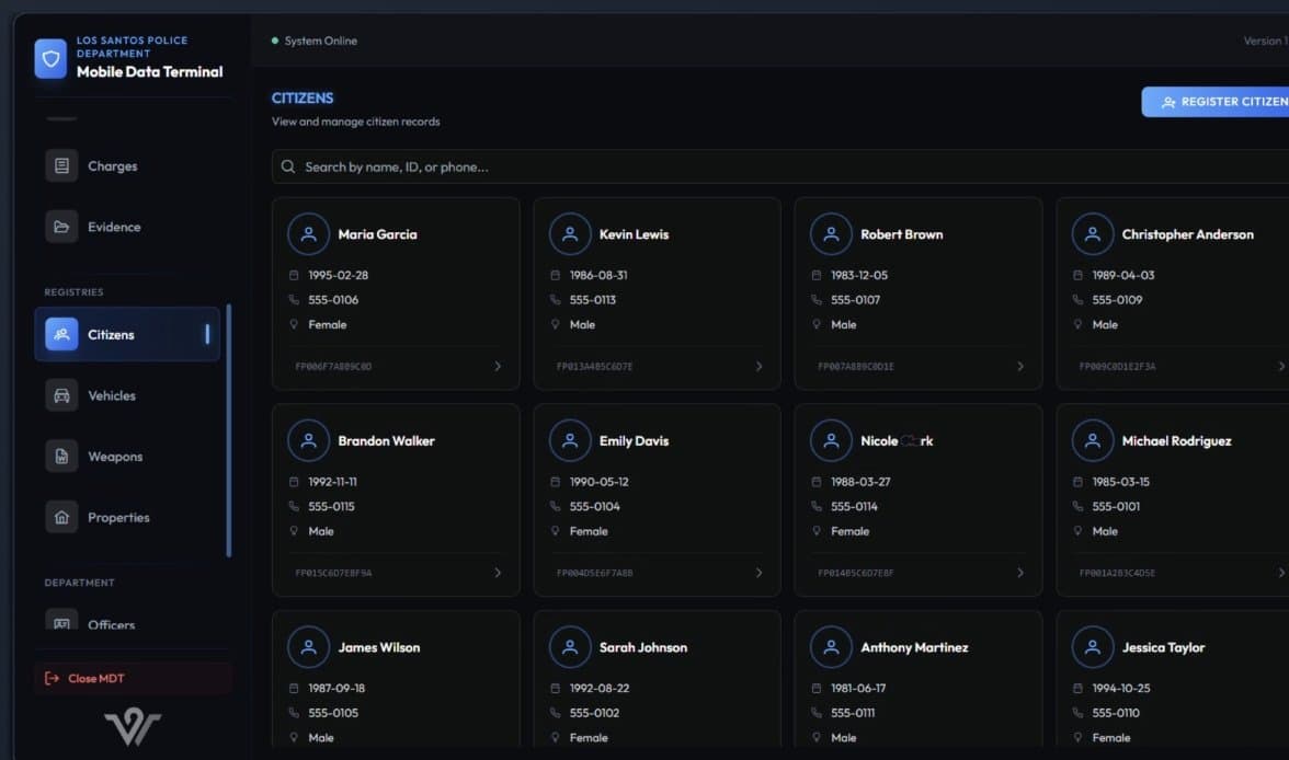 Wasabi MDT & Einsatzzentrale FiveM Script — esx 8