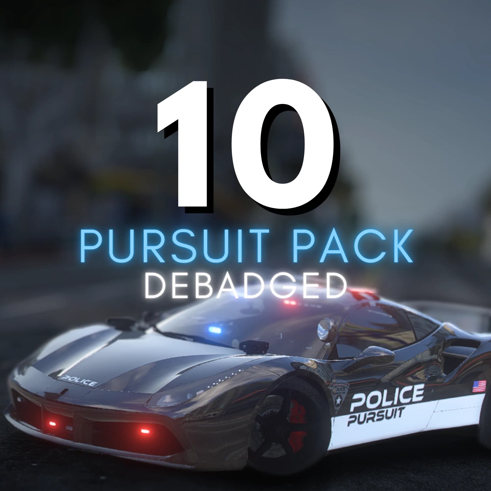 Debadged Police Pursuit Car Pack | 10 Vehicles esx FiveM Script