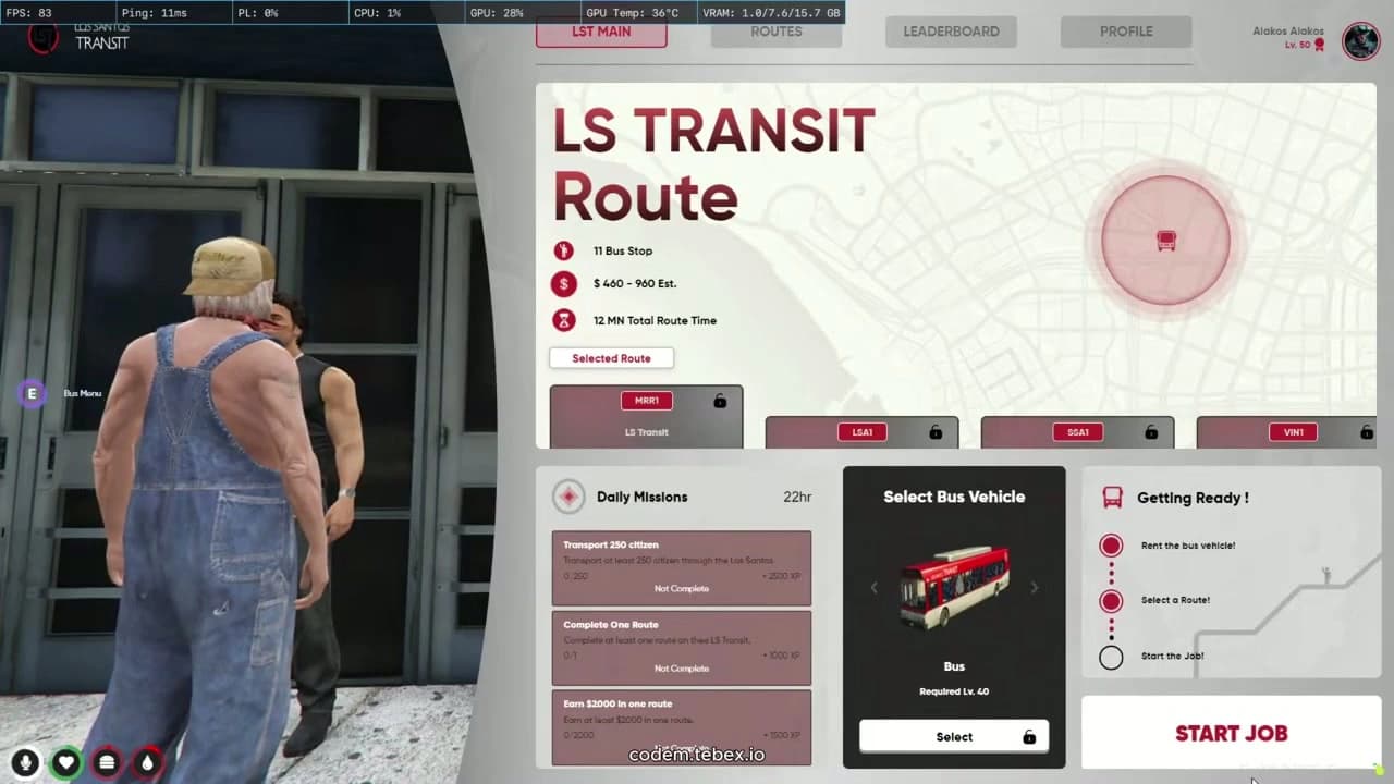 CodeM LSTransit FiveM Script — esx 6
