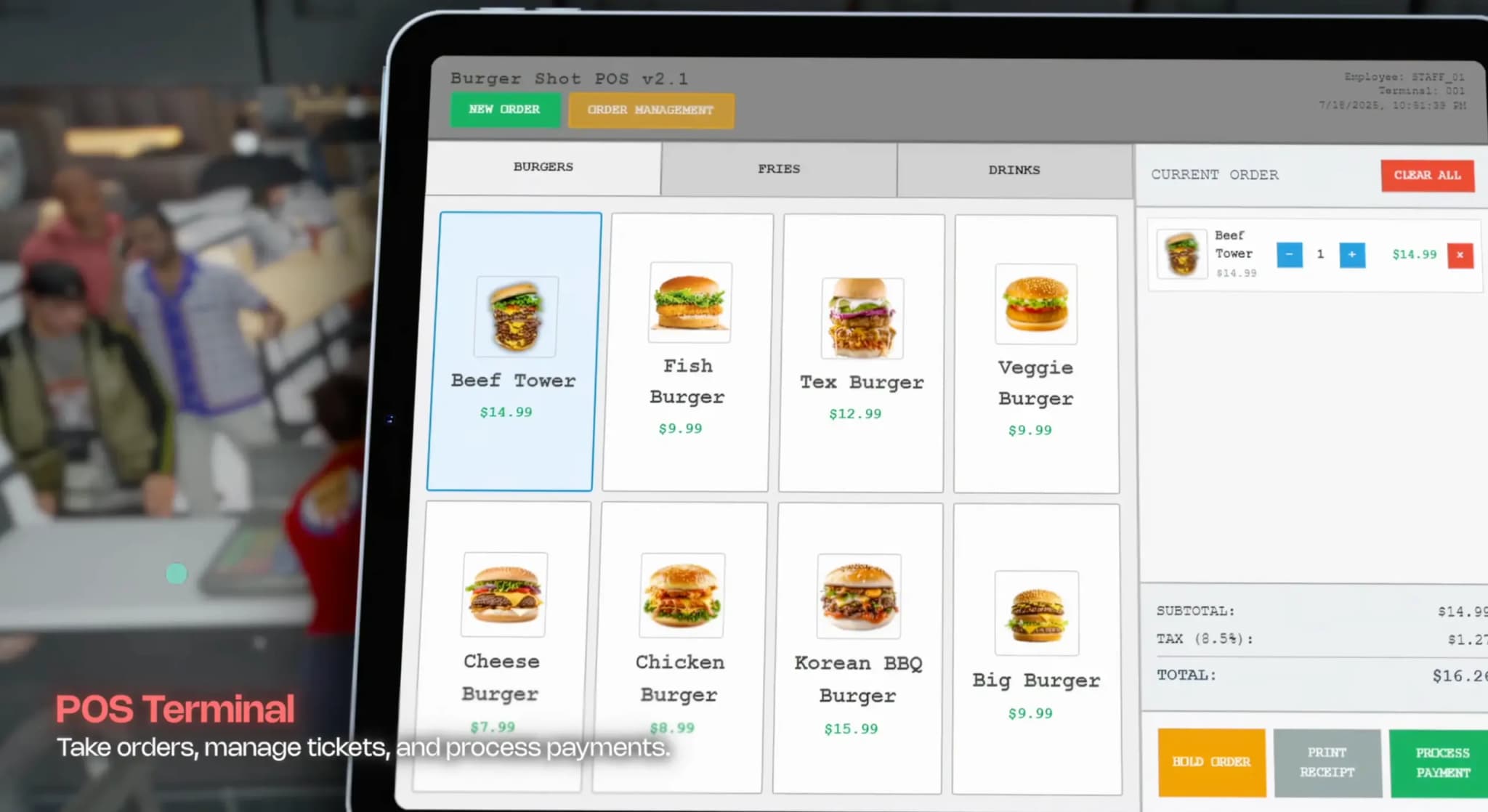 Restaurant System FiveM Script — esx 4