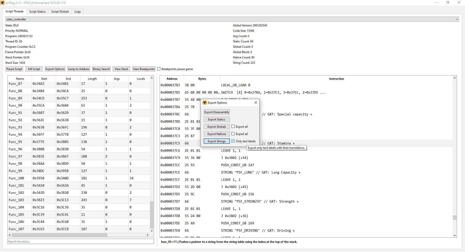 scrDbg: Script Debugger 3
