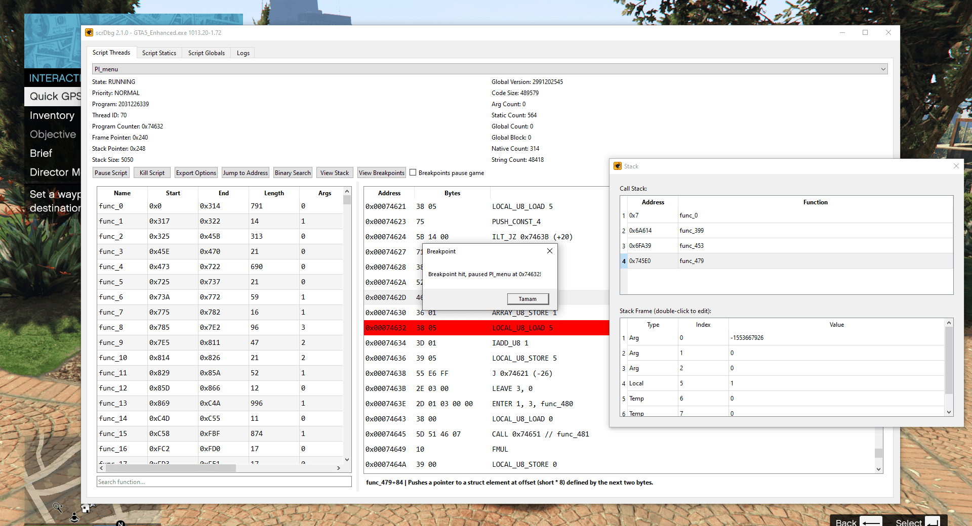 scrDbg: Script Debugger 4