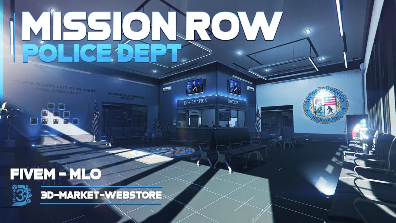 3DMarket Police Station V4 MLO FiveM Script