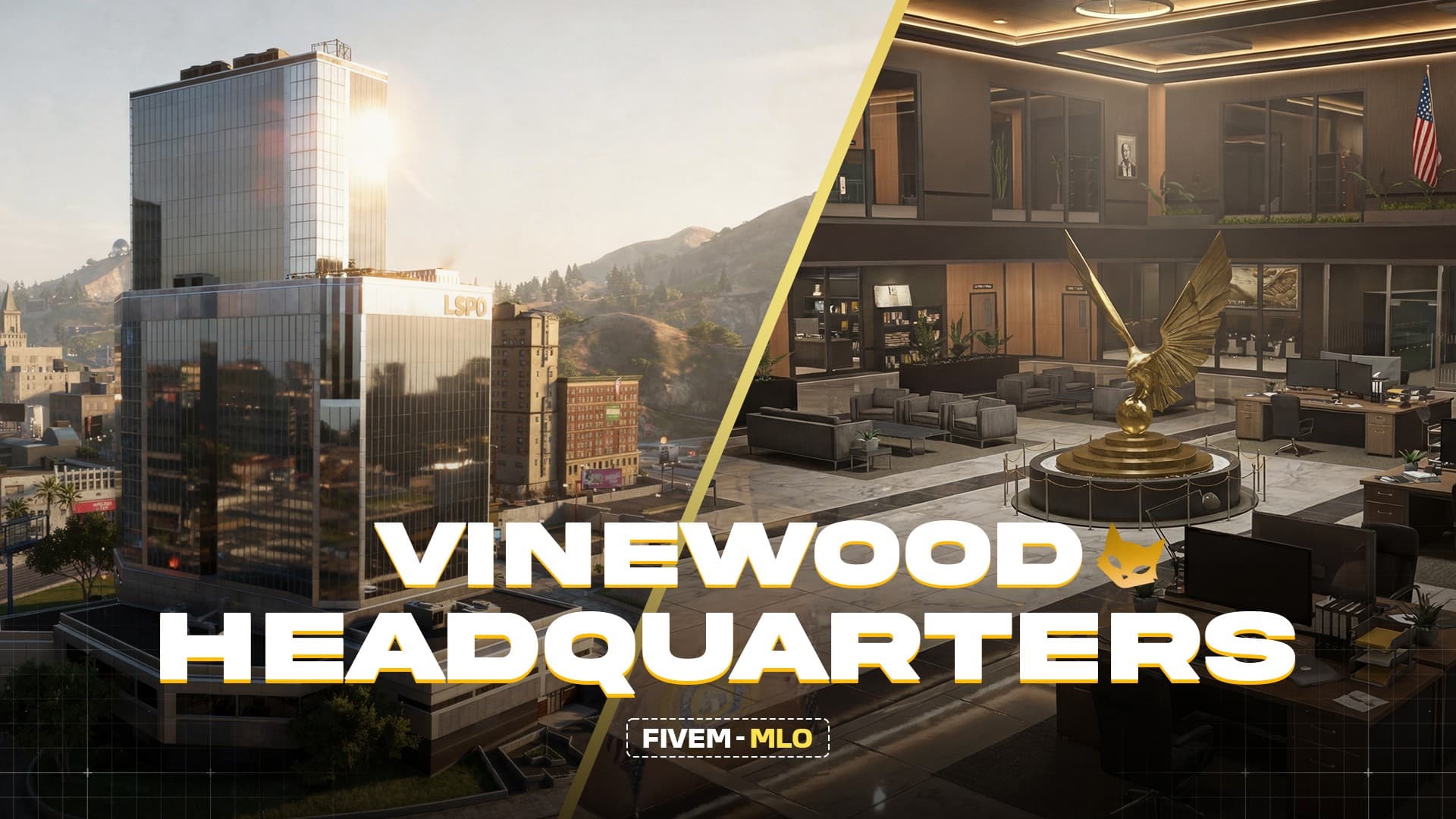 Vinewood Police HQ - Modular Standalone FiveM Script