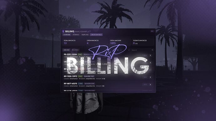 Billing System | Create private and business invoices | ESX & QB — Free FiveM Download